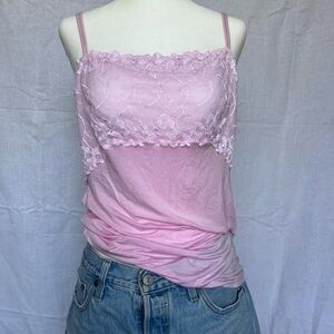 Lace trim cami